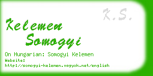 kelemen somogyi business card